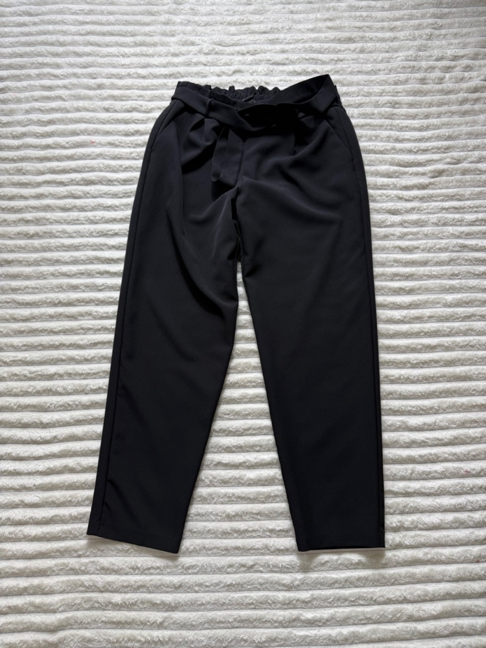 Flirtatious Women's Black Dress Pants Tapered High Rise 26" Inseam L